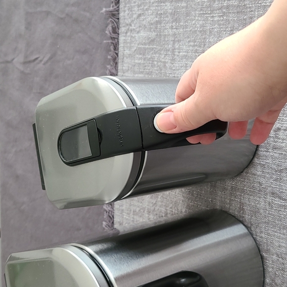 simplehuman canisters; 3 different sizes (see photos). - Picture 3 of 12